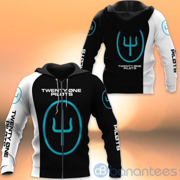 Twenty One Pilots Black All Over Printed Hoodies Zip Hoodies Product Photo