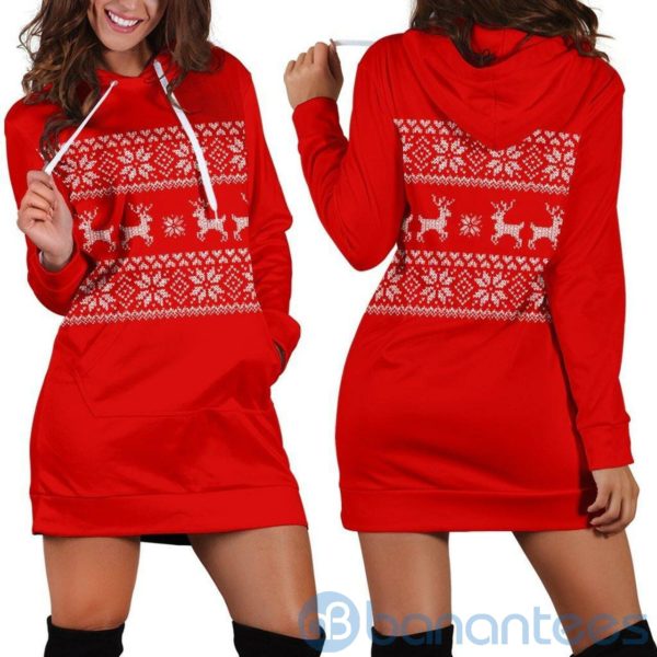 Ugly Christmas Hoodie Dress For Women Product Photo
