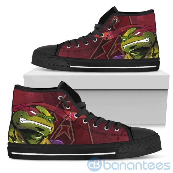 Ugly Tutle And Logo Of Arizona Diamondbacks Ninja High Top Shoes Product Photo