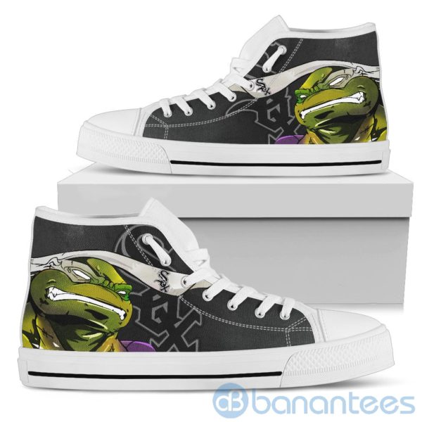 Ugly Tutle And Logo Of Chicago White Sox Ninja High Top Shoes Product Photo