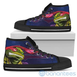 Ugly Tutle And Logo Of Cleveland Indians Ninja High Top Shoes Product Photo