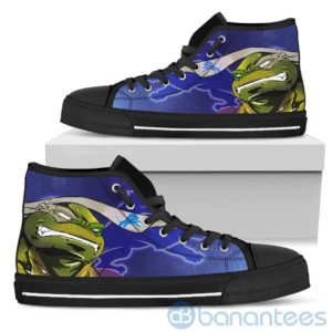 Ugly Tutle And Logo Of Detroit Lions Ninja High Top Shoes Product Photo