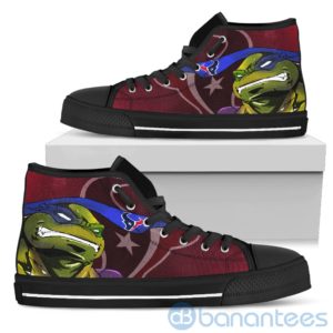 Ugly Tutle And Logo Of Houston Texans Ninja High Top Shoes Product Photo