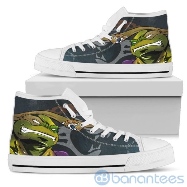 Ugly Tutle And Logo Of Jacksonville Jaguars Ninja High Top Shoes Product Photo