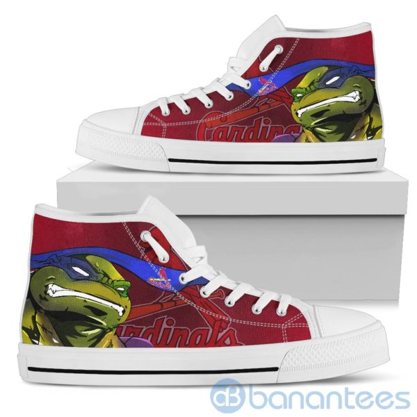Ugly Tutle And Logo Of St. Louis Cardinals Ninja High Top Shoes Product Photo