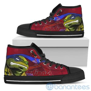 Ugly Tutle And Logo Of St. Louis Cardinals Ninja High Top Shoes Product Photo