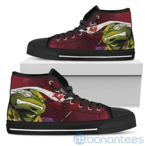 Ugly Tutle And Logo Of Tampa Bay Buccaneers Ninja High Top Shoes Product Photo
