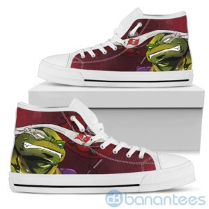 Ugly Tutle And Logo Of Tampa Bay Buccaneers Ninja High Top Shoes Product Photo