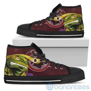 Ugly Tutle And Logo Of Washington Redskins Ninja High Top Shoes Product Photo