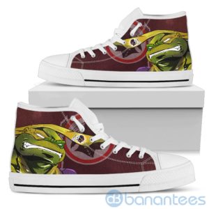 Ugly Tutle And Logo Of Washington Redskins Ninja High Top Shoes Product Photo