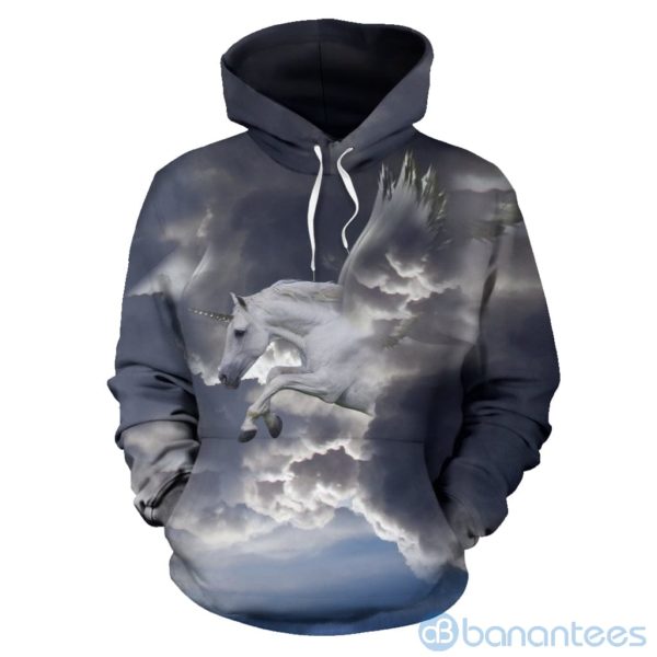 Unicorn in the Clouds All Over Printed 3D Hoodie Product Photo