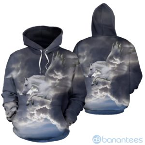 Unicorn in the Clouds All Over Printed 3D Hoodie Product Photo