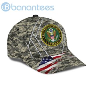 United States Army Veteran Printed All Over Printed 3D Cap Product Photo