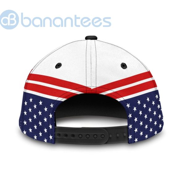 Us Army Veteran American Flag Eagle Personalized Name White All Over Printed 3D Cap Product Photo