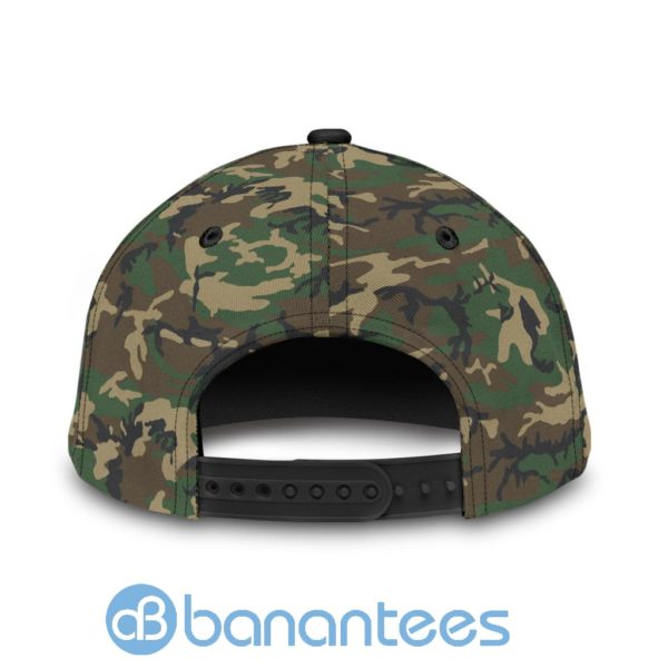 Us Army Veteran Personalized Camo Background Name All Over Printed 3D Cap Product Photo