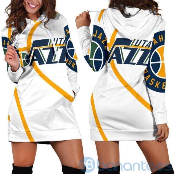 Utah Jazz Hoodie Dress For Women Product Photo