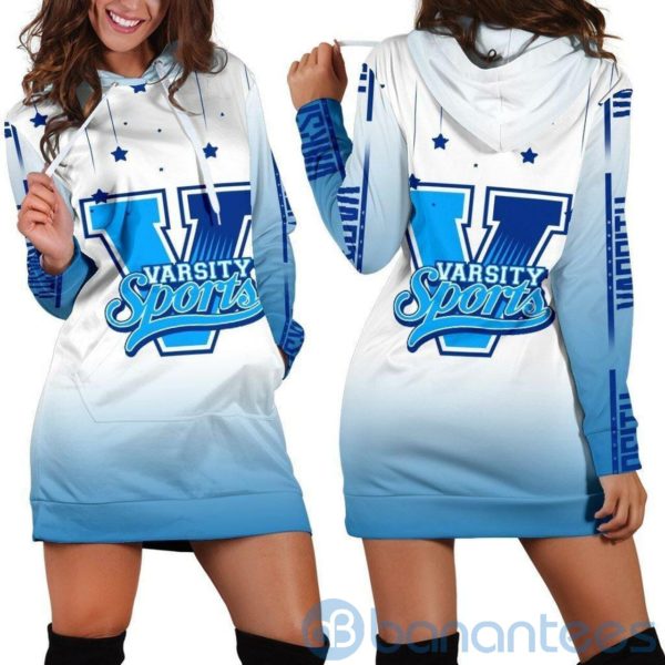 Varsity Sport Hoodie Dress For Women Product Photo