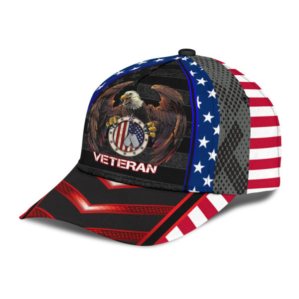 Veteran Eagle America Flag All Over Printed 3D Cap Product Photo