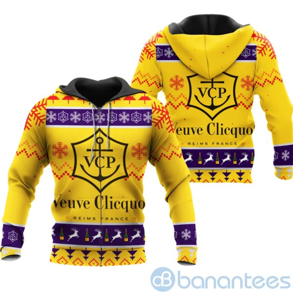 Veuve Clicquot Ugly Christmas All Over Printed 3D Shirt Product Photo