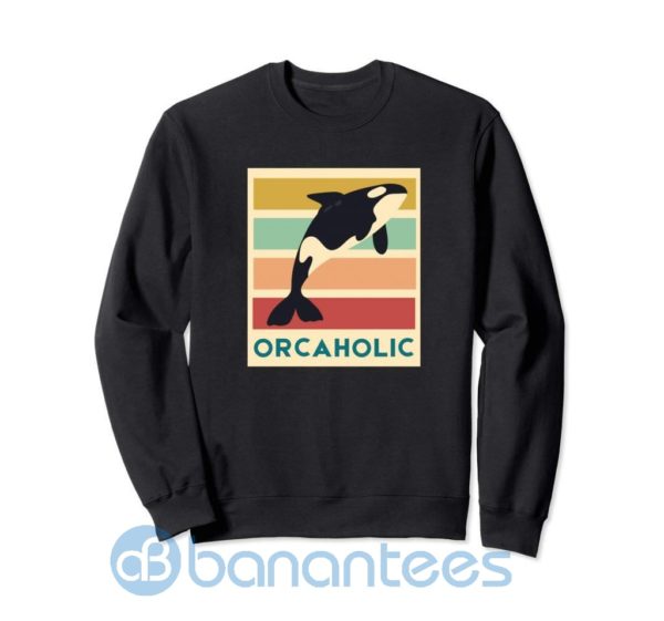 Vintage Orca Killer Whale Sea Activist Sweatshirt Product Photo