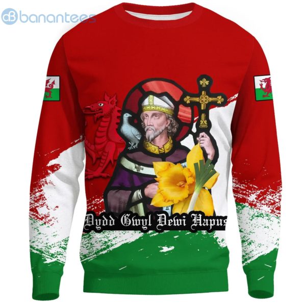 Wales Happy St David's Day All Over Printed 3D Sweatshirt Product Photo