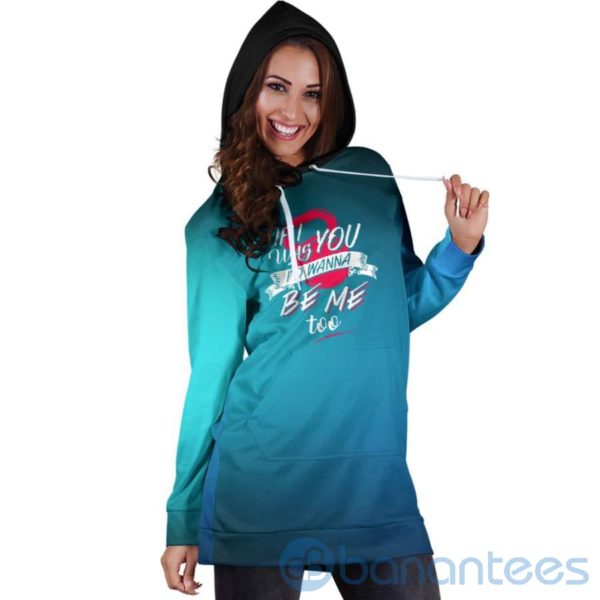 Wanna Be Me Hoodie Dress For Women Product Photo