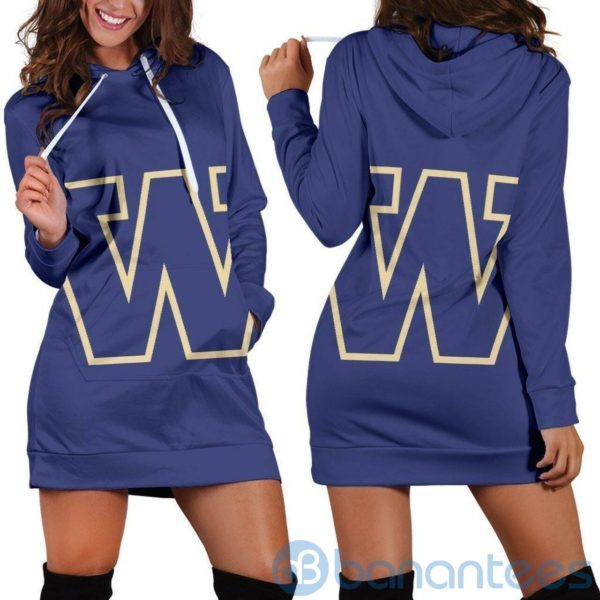 Washington Huskies Hoodie Dress For Women Product Photo