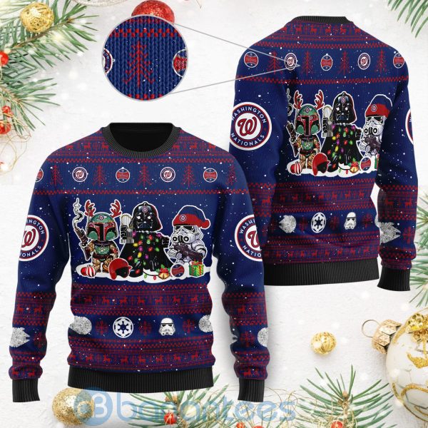 Washington Nationals Star Wars Ugly Christmas 3D Sweater Product Photo