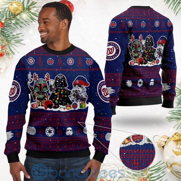 Washington Nationals Star Wars Ugly Christmas 3D Sweater Product Photo