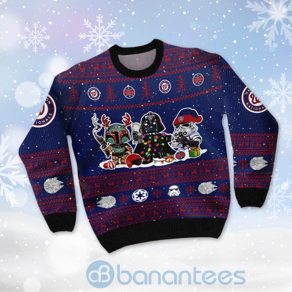 Washington Nationals Star Wars Ugly Christmas 3D Sweater Product Photo