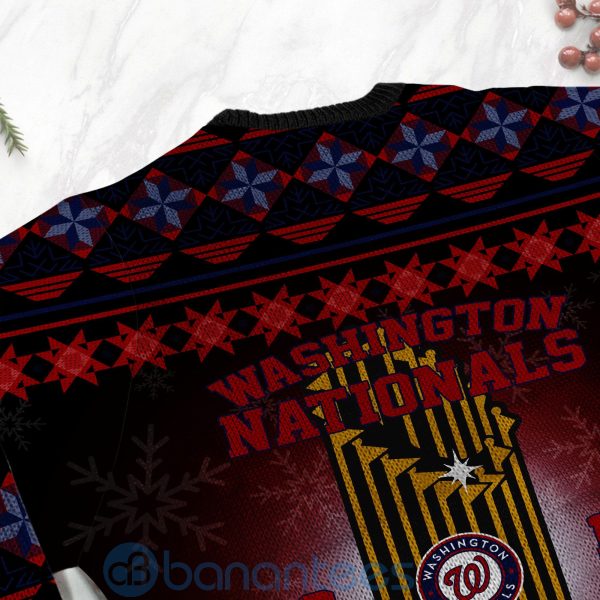 Washington Nationals World Series Champions Ugly Christmas 3D Sweater Product Photo