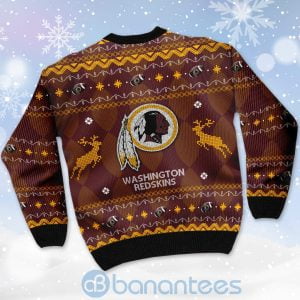 Washington Redskins American Football Black Ugly Christmas 3D Sweater Product Photo