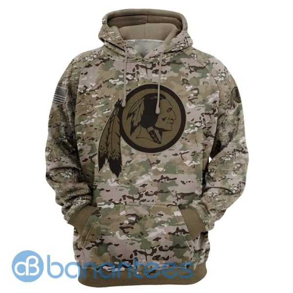 Washington Redskins Camo Full Printed Hoodie 3D , 3D Zip Hoodie Product Photo