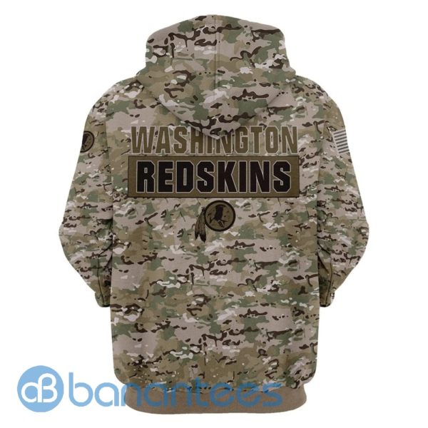 Washington Redskins Camo Full Printed Hoodie 3D , 3D Zip Hoodie Product Photo