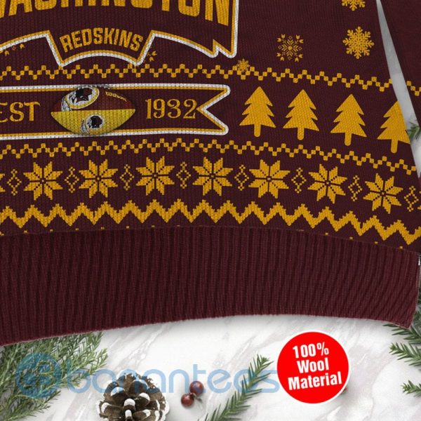Washington Redskins Cute Baby Yoda Grogu Ugly Christmas 3D Sweater Product Photo