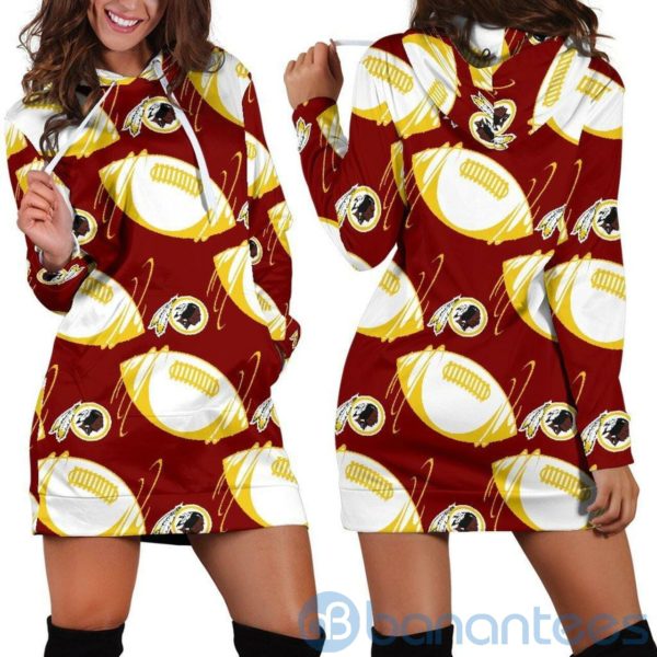Washington Redskins Hoodie Dress For Women Product Photo