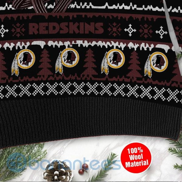 Washington Redskins Jack Skellington Halloween Ugly Christmas 3D Sweater Product Photo