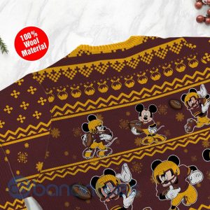 Washington Redskins Mickey Mouse Ugly Christmas 3D Sweater Product Photo