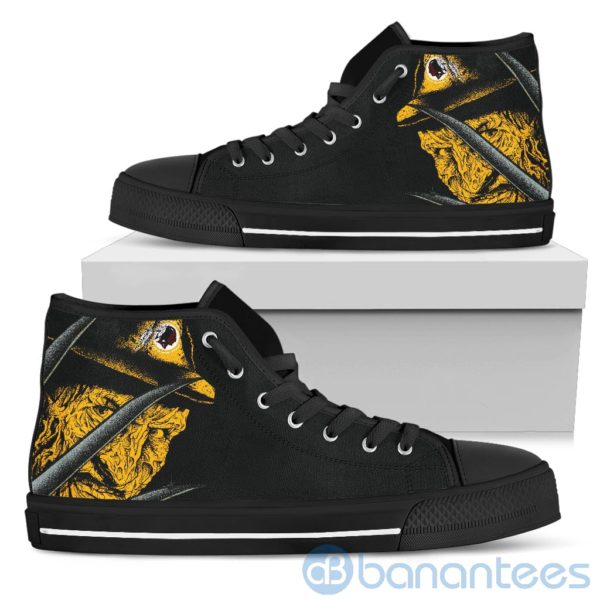 Washington Redskins Nightmare Freddy Yellowl High Top Shoes Product Photo
