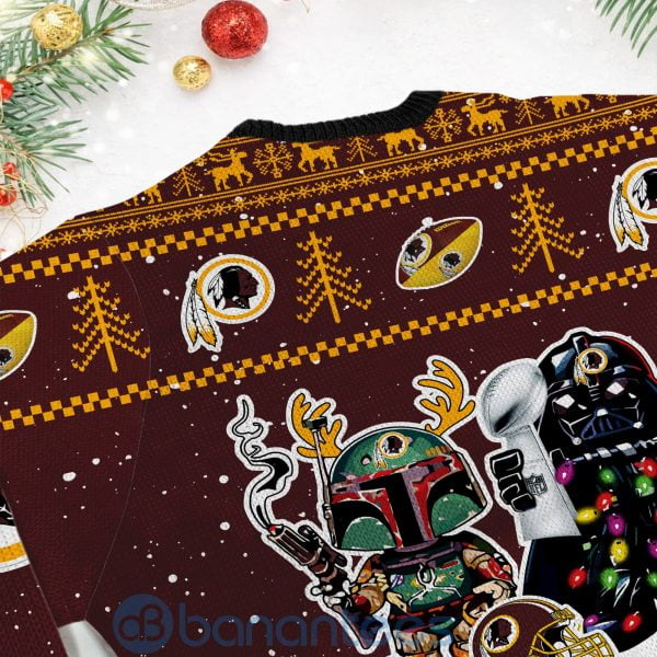 Washington Redskins Star Wars Ugly Christmas 3D Sweater Product Photo