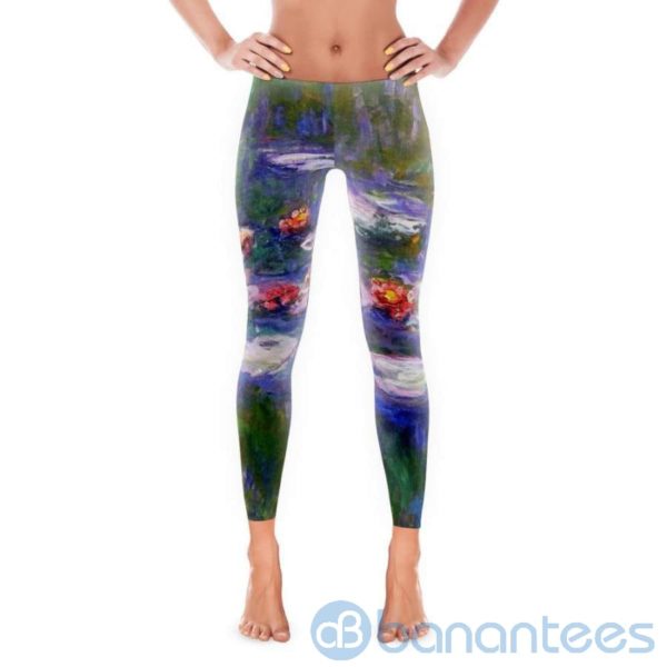 Water Lilies Leggings For Women Product Photo