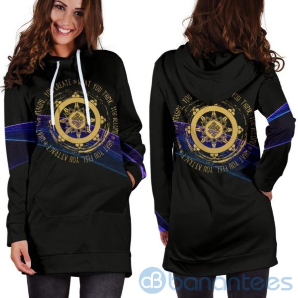 What You Think Hoodie Dress For Women Product Photo