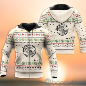 White Claw Hard Seltzer Ugly Christmas All Over Printed 3D Shirt Product Photo