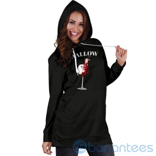 Wine I Swallow Hoodie Dress For Women Product Photo