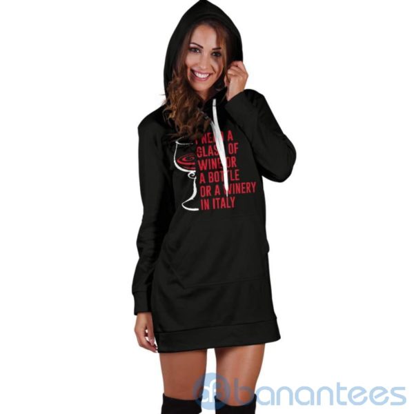 Winery In Italy Hoodie Dress For Women Product Photo