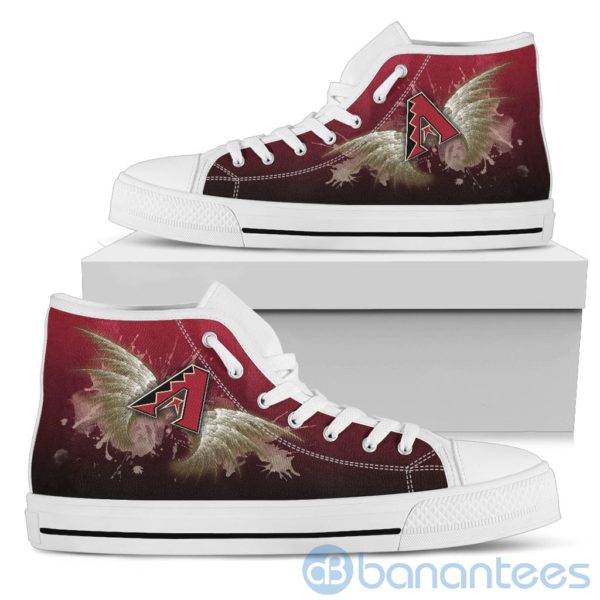 Wings Pattern And Logo Of Arizona Diamondbacks High Top Shoes Product Photo