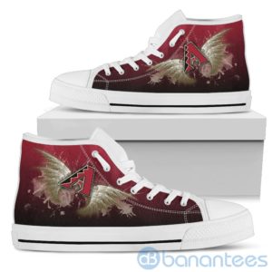 Wings Pattern And Logo Of Arizona Diamondbacks High Top Shoes Product Photo