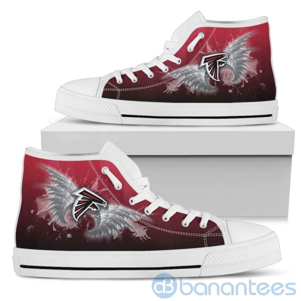 Wings Pattern And Logo Of Atlanta Falcons High Top Shoes Product Photo