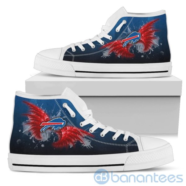 Wings Pattern And Logo Of Buffalo Bills High Top Shoes Product Photo