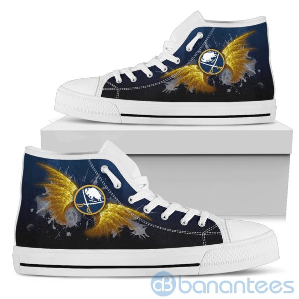 Wings Pattern And Logo Of Buffalo Sabres High Top Shoes Product Photo